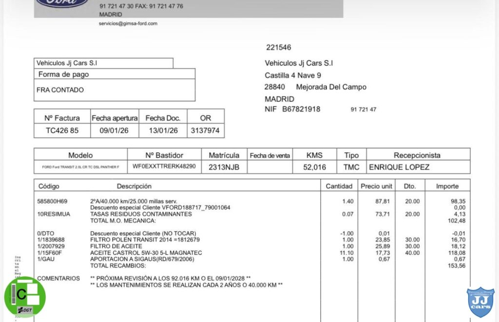 FORD Transit 350 L4H3 Van 2.0TDCI